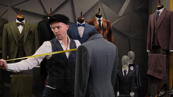 tailor dancing with a mannequin