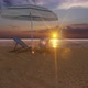 Deck Chair and Umbrella Ocean Beach 4K - VideoHive Item for Sale