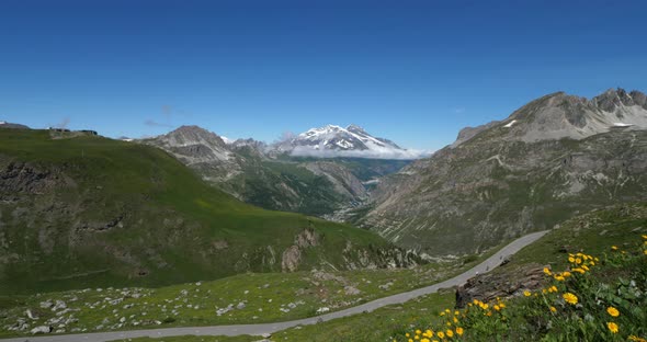 Climbing to the Iseran Pass, Savoie department, France