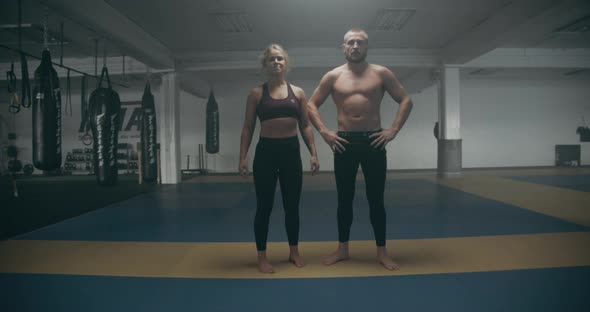 Male And Female Mixed Martial Art Fighters