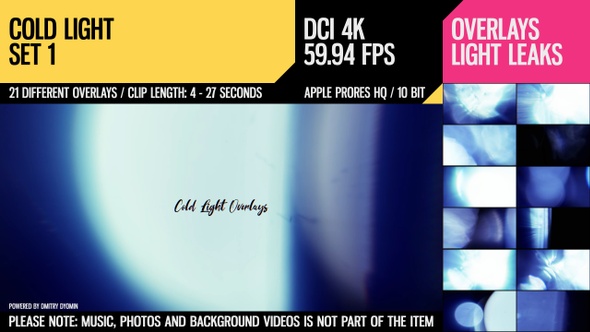 Cold Light Overlays (4K Set 1)