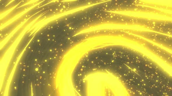 yellow particles moving background