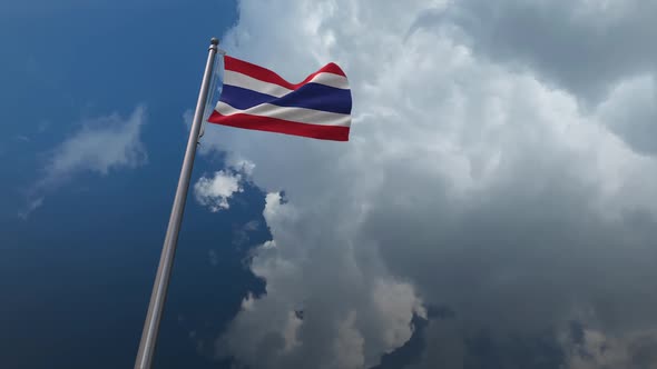 Thailand Flag Waving 2K
