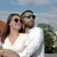 Summer Portrait of a Couple in Love on an Electric Scooter - VideoHive Item for Sale