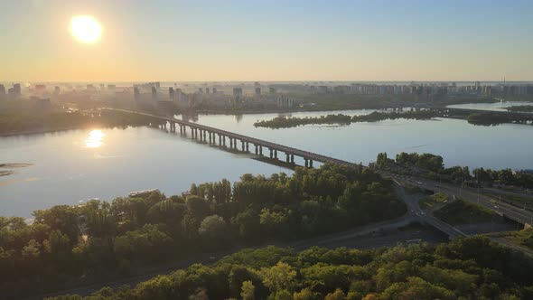 Aerial View of Kyiv By Day. Ukraine