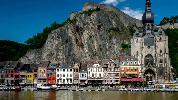 Timelapse of Dinant Town, Belgium