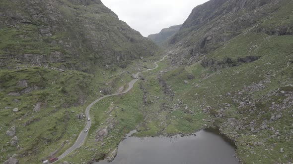 Commute curve pathway Gap of Dunloe Killarney national park Ireland