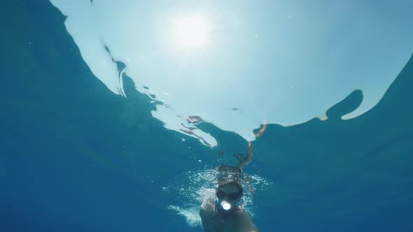 Freestyle Swim in the Ocean