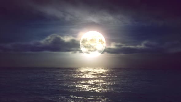 Full Moon On The Sea