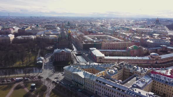 Saint-Petersburg. Drone. View from a height. City. Architecture. Russia 42