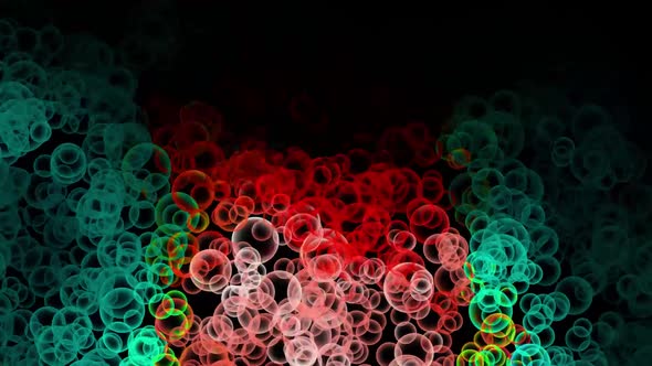 Glitter Vibrant Spheres Abstract Background Digital Rendering