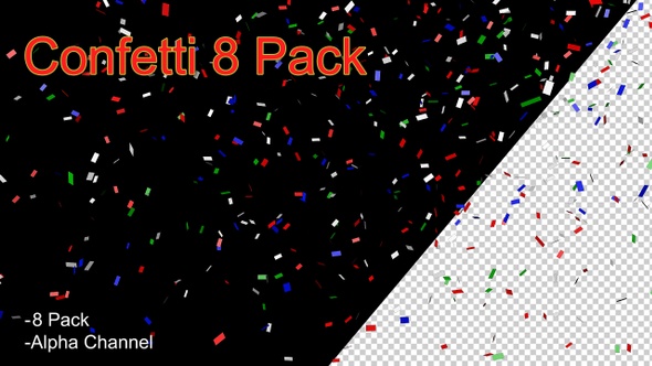 Confetti 8 Pack 4k