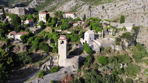 Ruined Medieval City on Adriatic Coast