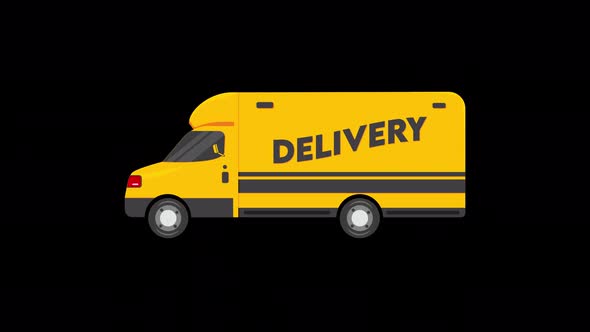 Elegant Delivery Truck Animation