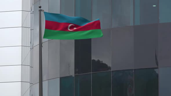 Azerbaijan Flag Background 2K