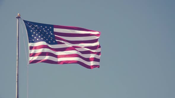 Slow Motion USA Flag