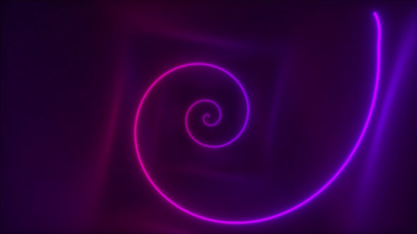 Spiral Curl Geometric Light