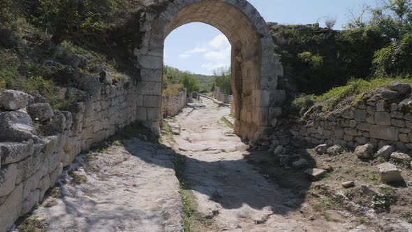 Stone Vault Gate Arch