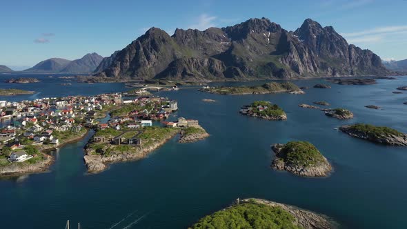 Henningsvaer Lofoten Is an Archipelago in the County of Nordland, Norway