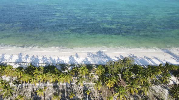 Empty Beach on Zanzibar Island Tanzania