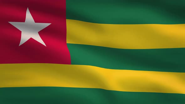 Togo Windy Flag Background 4K