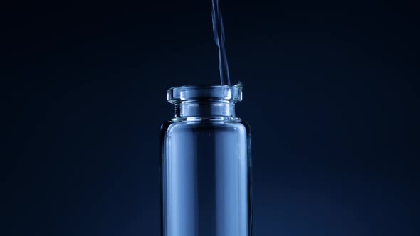 Clean Liquid Filling Glass Bottle