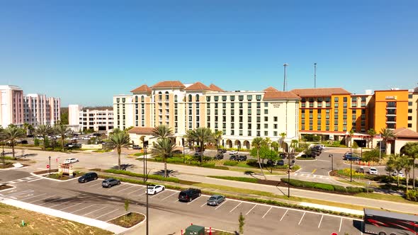 Aerial Footage Homewood Suites By Hilton Orlando At Flamingo Crossings Town Center