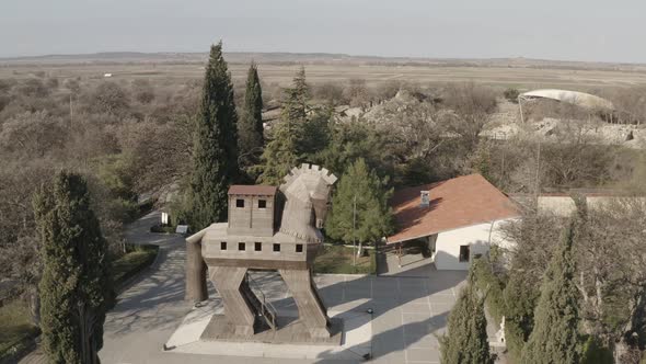 Trojan Horse Aerial Shot