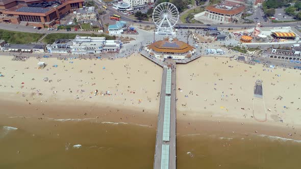 Bournemouth Beach and Pier From the Air 