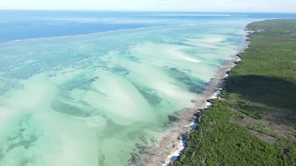 Indian Ocean Near the Coast of Zanzibar Island Tanzania Slow Motion