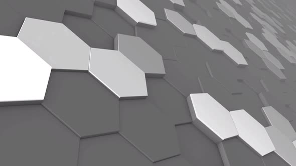 Grey Modern Hexagon Background