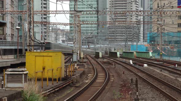 Trains in Tokyo Japan