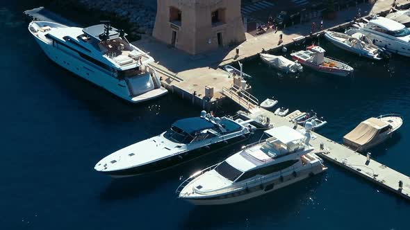 Aerial View Skyline Monaco Luxury Yachts