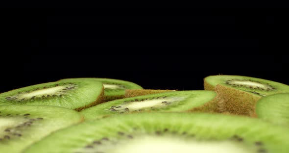 fresh Kiwi mega macro close up 