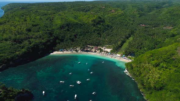 Golden Beach in Nusa Penida Island