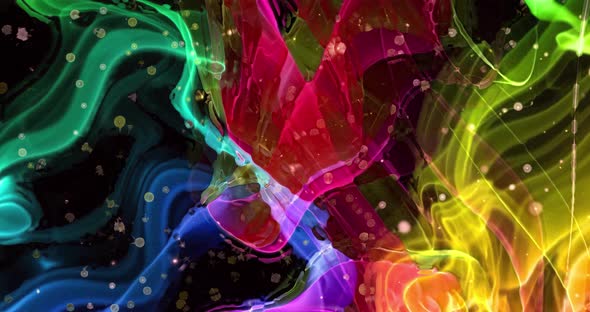 Abstract animation. Liquid background. Beautiful digital painting movie