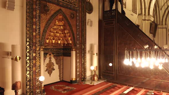 Interior of World's Most Beautiful Giant Historic Great Mosque