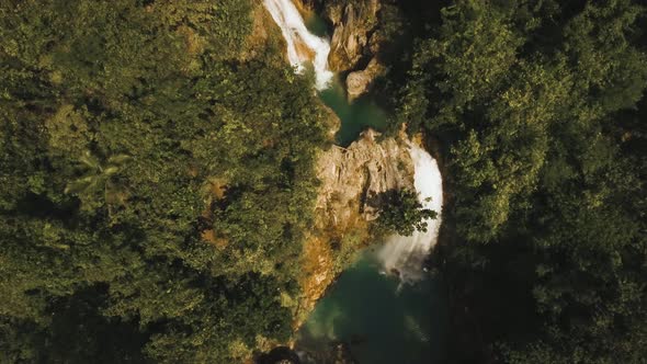 Waterfall in the Mountains