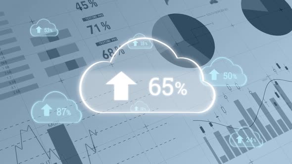 Upload progress clouds and different graphs