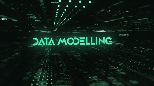 Sci Fi Digital Data Word Data  Modelling