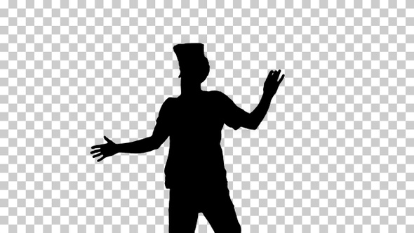 Silhouette man, Alpha Channel