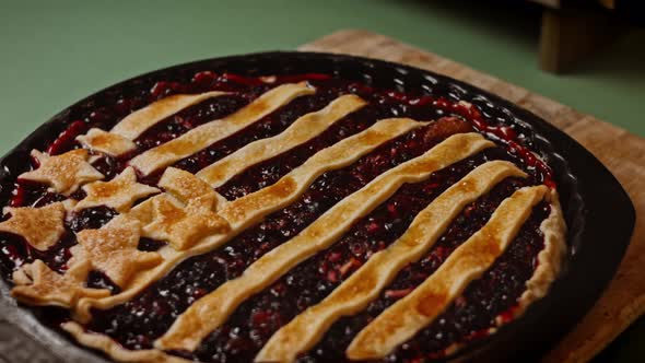 Preparing American Flag Mixed Berry Pie | Taste USA Cuisine ( Recipe)