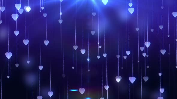 Falling Hearts Background