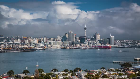 Auckland in New Zealand timelapse