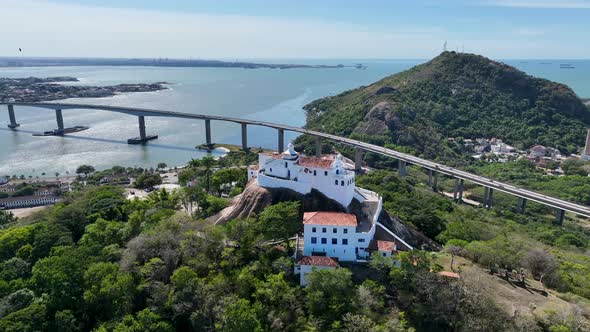 Penha Convent Church at Vila Vellha vitoria  espirito santo Brazil.