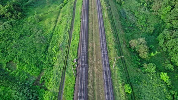 Beautiful Nature Area with a Railway