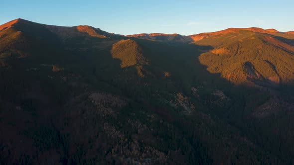 Carpathian Mountains Hyperlapse at sunrise