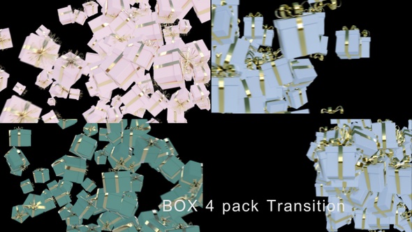 Gift Boxes Transition 4K