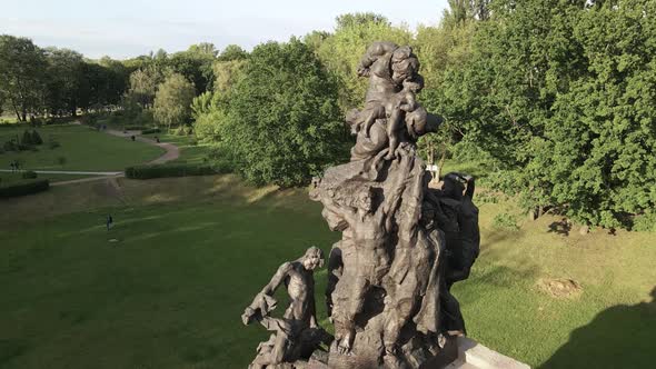 Kyiv, Ukraine: Babi Yar. Memorial Mass Murder of Jews. Aerial View