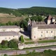 Aerial view of Chateau de Rully with vineyards in Burgundy, France - VideoHive Item for Sale